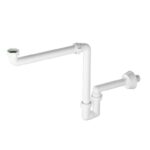 Сифон за мивка/шкаф спестяващ място, U-Plus, Bonomini 2930SP34B0