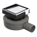 Подов сифон за плочка 10х10 см, ф40мм, H48mm, Micro Drain, Bonomini 60463MXL40S2N