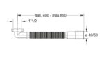 Гъвкава връзка за сифон коляно, 11/2"хф40/50мм, MagikOne, Bonomini 9370FM64B0 - Image 2