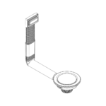 Клик сифон за кухненска мивка с преливник ф114 х 1"1/2 HOOK PLUS, Bonomini, 19220RMC64S0L - Image 9
