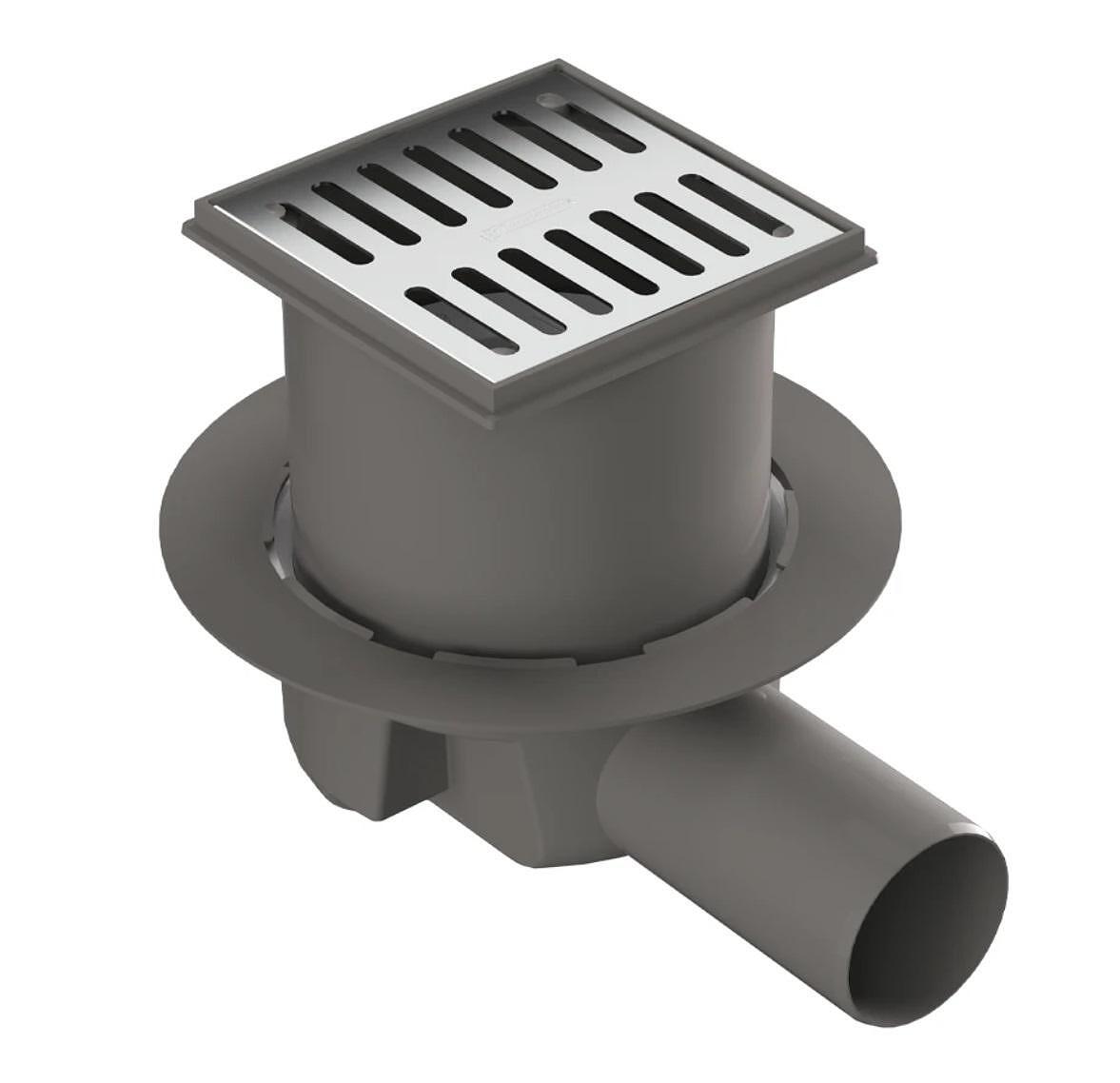 Подов сифон East drain Bonomini 6020AR10B2 Подов сифон 10х10см с воден затвор, EAST DRAIN, Bonomini 6020PP10B2 - Image 1