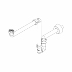Сифон за мивка/шкаф спестяващ място, U-Plus, Bonomini 2930SP34B0 - Image 6