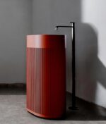 Свободностояща мивка за баня Avonite Oval Stripes Solid Stone в цвят по RAL - Image 2