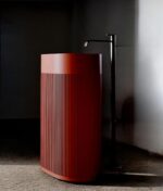 Свободностояща мивка за баня Avonite Oval Stripes Solid Stone в цвят по RAL - Image 3