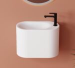 Свободностояща мивка за баня 42x22x30 см Canvas Solid Stone в цвят по RAL