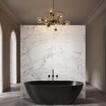 Свободностояща вана 155x75 см New Cusco Small Solid Stone в цветове по RAL