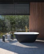 Свободностояща вана New Cusco Solid Stone в цветове по RAL - Image 5