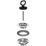 Витло за сифон за мивка 1″1/4 x ф65мм, неръждаема стомана, SIMPLEX Bonomini 0927MG54B7