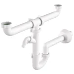 Сифон за двойна кухненска мивка с щуцер 11/2" x ф40мм, Bonomini 1620KP40B0 *